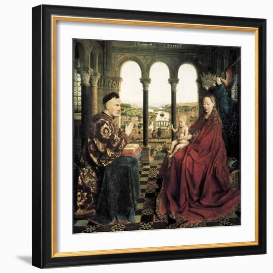 The Rolin Madonna-Jan van Eyck-Framed Art Print