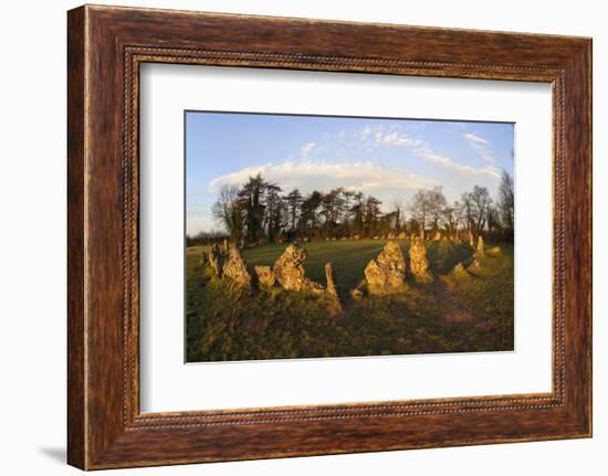 The Rollright Stones, a Bronze Age Stone Circle, Chipping Norton, Oxfordshire, Cotswolds, England-Stuart Black-Framed Photographic Print