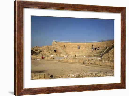 The Roman Amphitheatre, Caesarea, Israel, Middle East-Yadid Levy-Framed Photographic Print