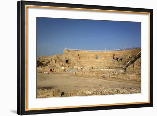 The Roman Amphitheatre, Caesarea, Israel, Middle East-Yadid Levy-Framed Photographic Print