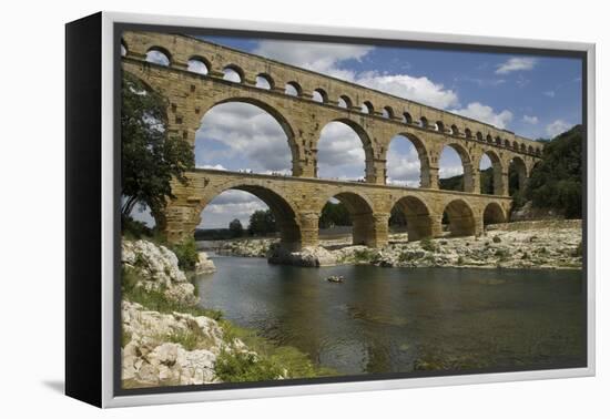 The Roman Aqueduct across the River Gard Was Built in the Middle of the First Century-LatitudeStock-Framed Premier Image Canvas