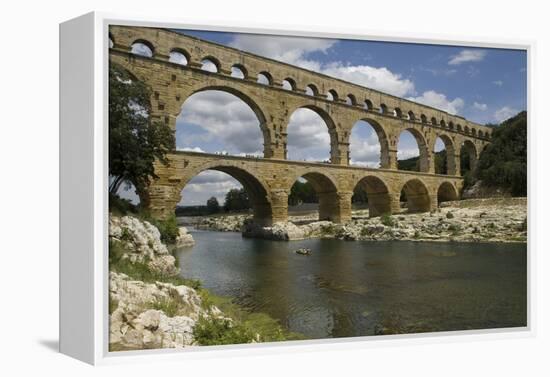 The Roman Aqueduct across the River Gard Was Built in the Middle of the First Century-LatitudeStock-Framed Premier Image Canvas