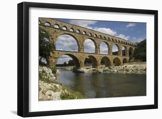 The Roman Aqueduct across the River Gard Was Built in the Middle of the First Century-LatitudeStock-Framed Photographic Print