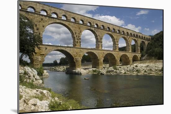 The Roman Aqueduct across the River Gard Was Built in the Middle of the First Century-LatitudeStock-Mounted Photographic Print