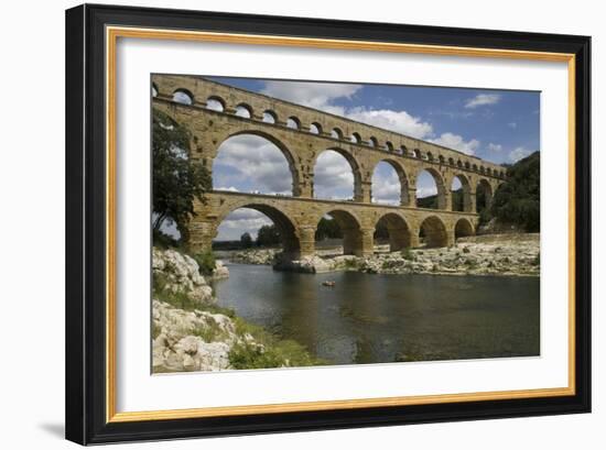 The Roman Aqueduct across the River Gard Was Built in the Middle of the First Century-LatitudeStock-Framed Photographic Print