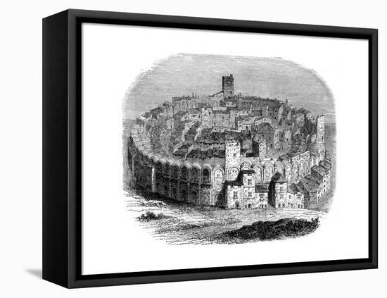 The Roman Arena in Arles, Provence, France, in 1666 (1882-188)-null-Framed Premier Image Canvas