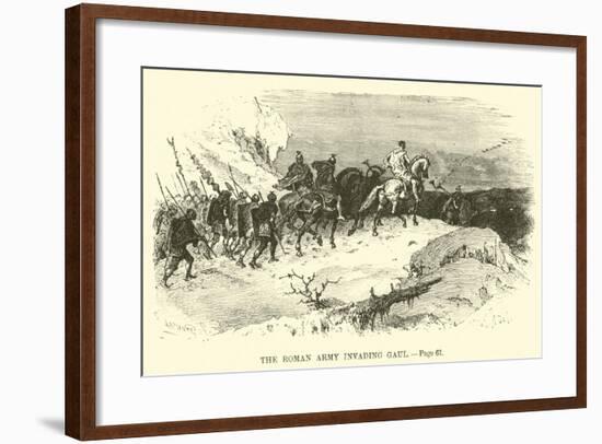 The Roman Army Invading Gaul-null-Framed Giclee Print