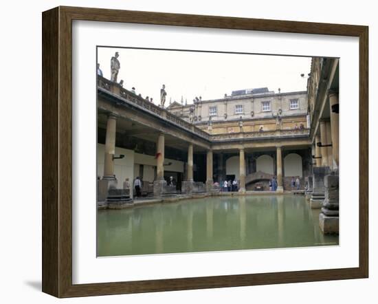 The Roman Baths, Bath, Unesco World Heritage Site, Somerset, England, United Kingdom-Fraser Hall-Framed Photographic Print