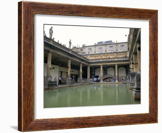 The Roman Baths, Bath, Unesco World Heritage Site, Somerset, England, United Kingdom-Fraser Hall-Framed Photographic Print