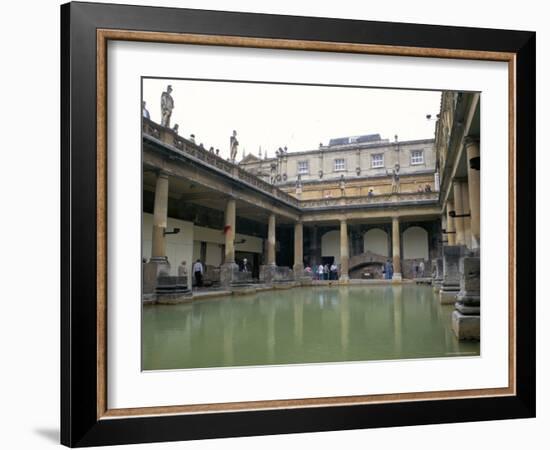 The Roman Baths, Bath, Unesco World Heritage Site, Somerset, England, United Kingdom-Fraser Hall-Framed Photographic Print