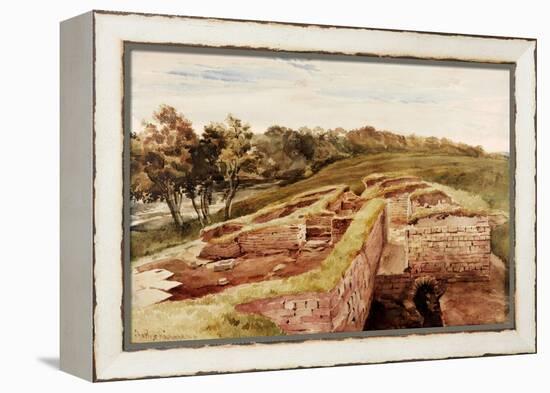 The Roman Baths, Chesters, North Tyne (East View) (Bodycolour, Pencil and W/C on Paper)-Charles Richardson-Framed Premier Image Canvas