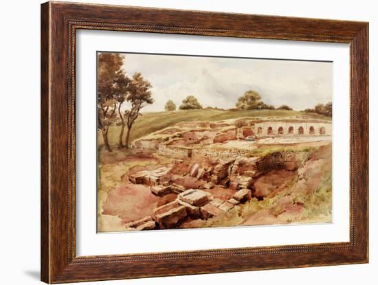 The Roman Baths, Chesters, North Tyne (North View) (Bodycolour, Pencil and W/C on Paper)-Charles Richardson-Framed Giclee Print