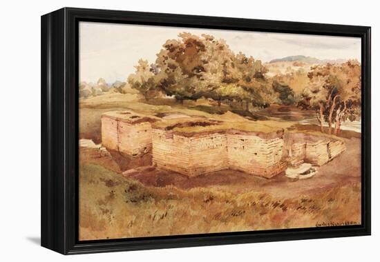 The Roman Baths, Chesters, North Tyne (West View) (Bodycolour on Paper)-Charles Richardson-Framed Premier Image Canvas