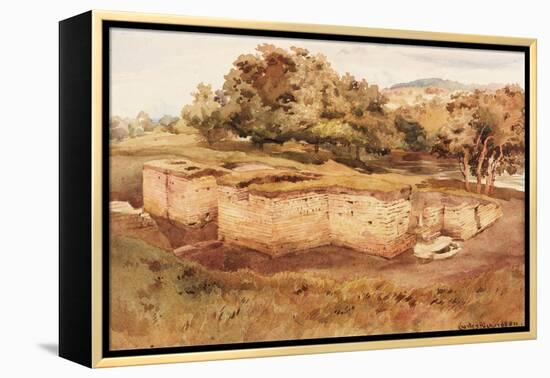 The Roman Baths, Chesters, North Tyne (West View) (Bodycolour on Paper)-Charles Richardson-Framed Premier Image Canvas