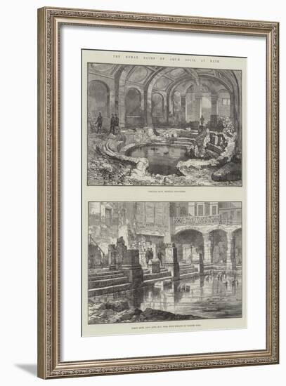 The Roman Baths of Aquae Solis, at Bath-null-Framed Giclee Print