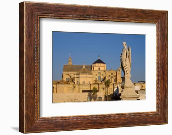 The Roman Bridge and the Mezquita Cathedral, Cordoba, Andalucia, Spain-Carlo Morucchio-Framed Photographic Print