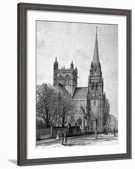 The Roman Catholic Church, Cambridge, 1890-null-Framed Photographic Print
