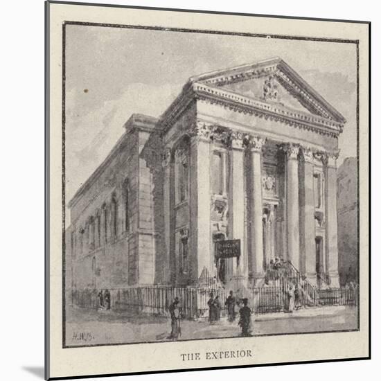 The Roman Catholic Church of St Mary, Moorfields, City, Which Is About to Be Pulled Down-Henry William Brewer-Mounted Giclee Print