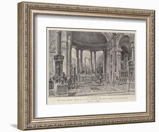 The Roman Catholic Church of St Mary, Moorfields, City, Which Is About to Be Pulled Down-Henry William Brewer-Framed Giclee Print