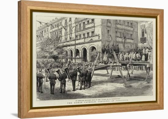 The Roman Catholic Congress at Saragossa-null-Framed Premier Image Canvas