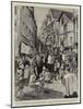 The Roman Catholic Procession in Honour of the Fete Dieu at Dinan-Frederic De Haenen-Mounted Giclee Print