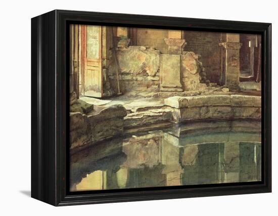 The Roman Circular Bath at Bath-Edward John Poynter-Framed Premier Image Canvas