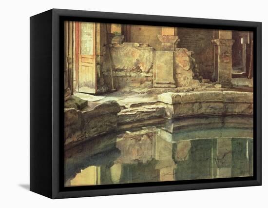 The Roman Circular Bath at Bath-Edward John Poynter-Framed Premier Image Canvas