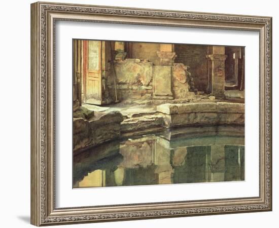 The Roman Circular Bath at Bath-Edward John Poynter-Framed Giclee Print