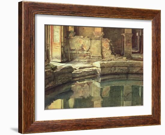 The Roman Circular Bath at Bath-Edward John Poynter-Framed Giclee Print