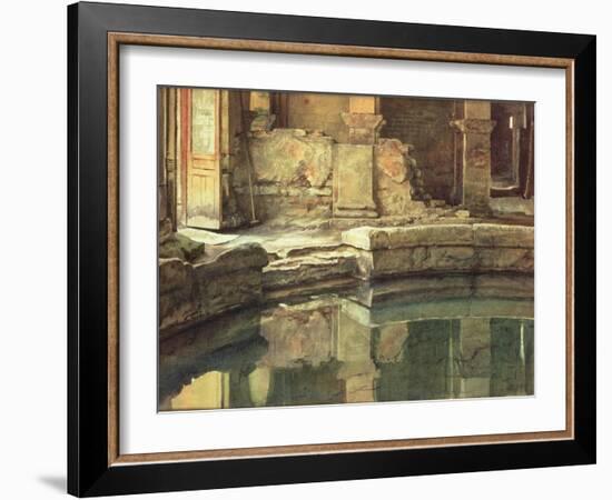 The Roman Circular Bath at Bath-Edward John Poynter-Framed Giclee Print