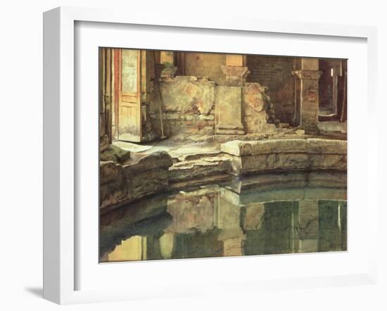 The Roman Circular Bath at Bath-Edward John Poynter-Framed Giclee Print