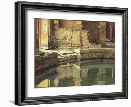 The Roman Circular Bath at Bath-Edward John Poynter-Framed Giclee Print