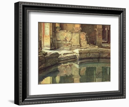 The Roman Circular Bath at Bath-Edward John Poynter-Framed Giclee Print