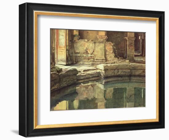 The Roman Circular Bath at Bath-Edward John Poynter-Framed Giclee Print