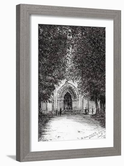 The Roman Door, L'Abbey De Blassimon, 2010-Vincent Alexander Booth-Framed Giclee Print