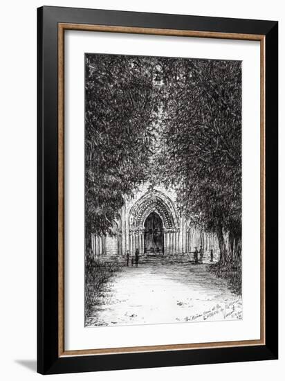 The Roman Door, L'Abbey De Blassimon, 2010-Vincent Alexander Booth-Framed Giclee Print