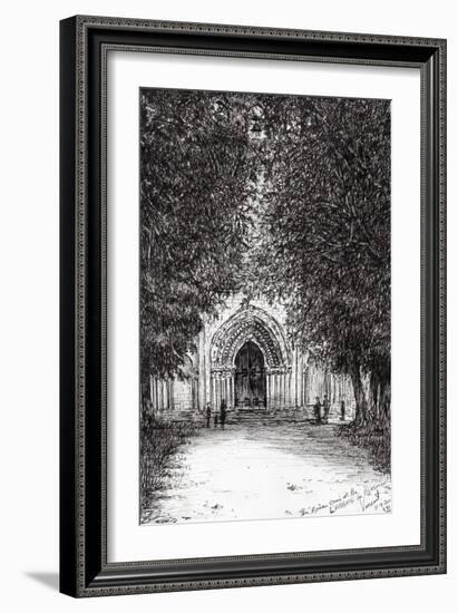 The Roman Door, L'Abbey De Blassimon, 2010-Vincent Alexander Booth-Framed Giclee Print