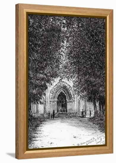 The Roman Door, L'Abbey De Blassimon, 2010-Vincent Alexander Booth-Framed Premier Image Canvas