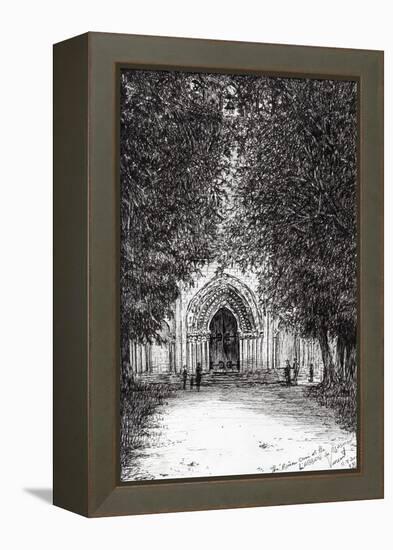 The Roman Door, L'Abbey De Blassimon, 2010-Vincent Alexander Booth-Framed Premier Image Canvas