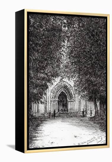 The Roman Door, L'Abbey De Blassimon, 2010-Vincent Alexander Booth-Framed Premier Image Canvas