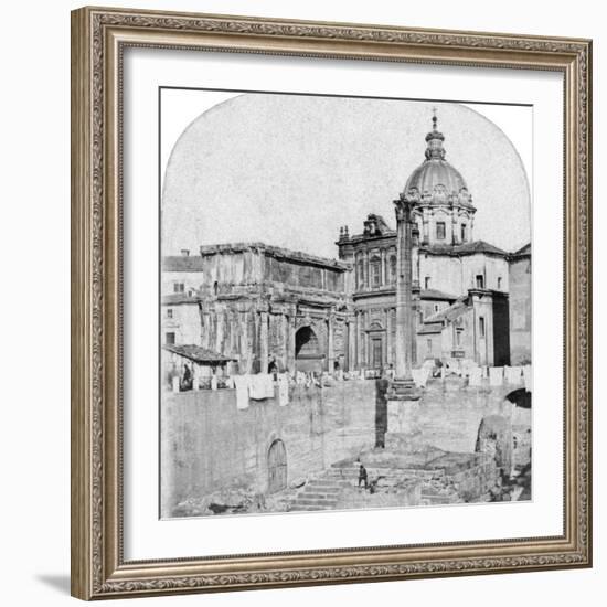 The Roman Forum, Rome, Italy, Early 20th Century-null-Framed Photographic Print