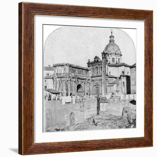 The Roman Forum, Rome, Italy, Early 20th Century-null-Framed Photographic Print