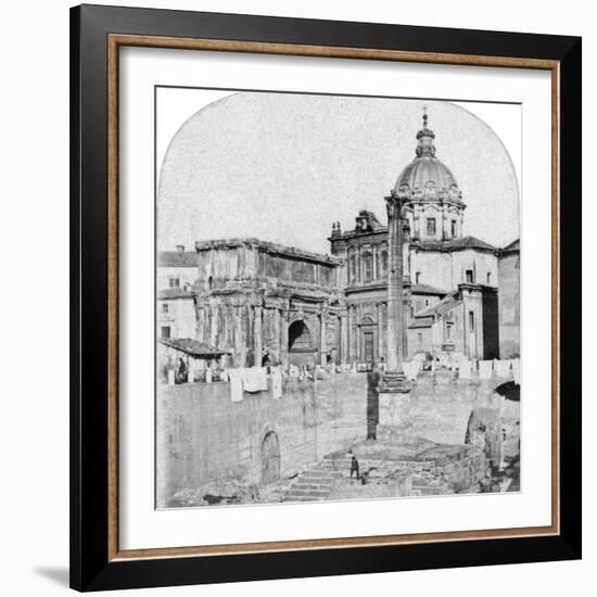 The Roman Forum, Rome, Italy, Early 20th Century-null-Framed Photographic Print