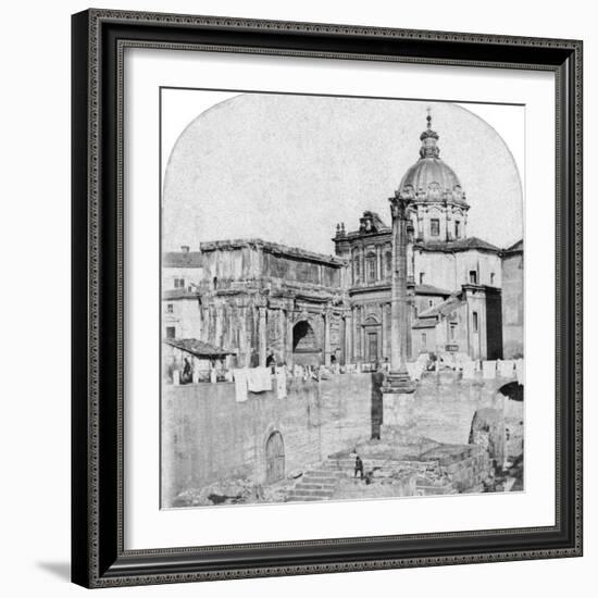 The Roman Forum, Rome, Italy, Early 20th Century-null-Framed Photographic Print
