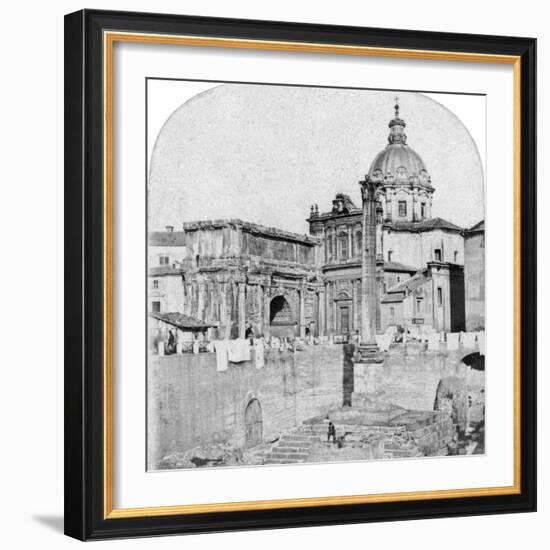 The Roman Forum, Rome, Italy, Early 20th Century-null-Framed Photographic Print