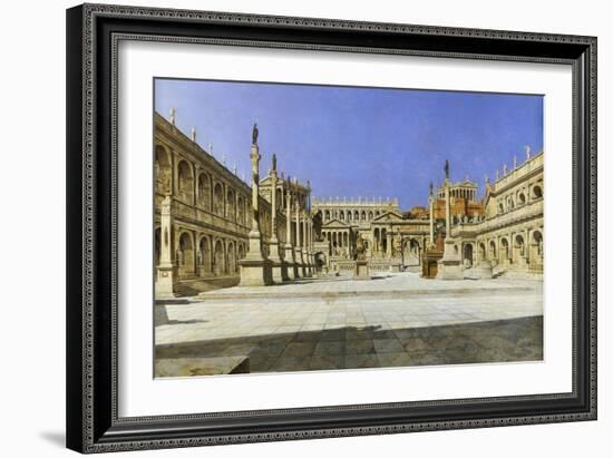 The Roman Forum-Joseph Theodore Hansen-Framed Giclee Print