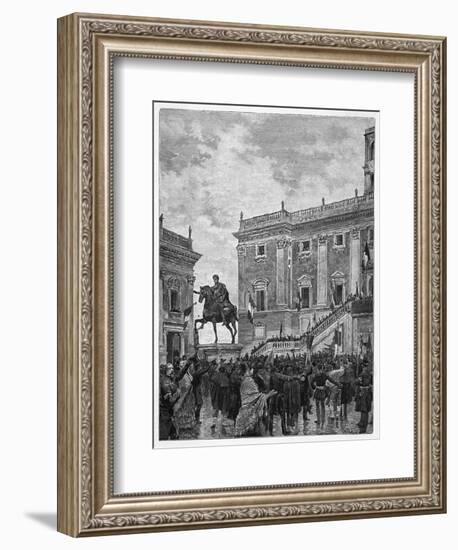 The Roman Republic Is Officially Proclaimed-null-Framed Art Print