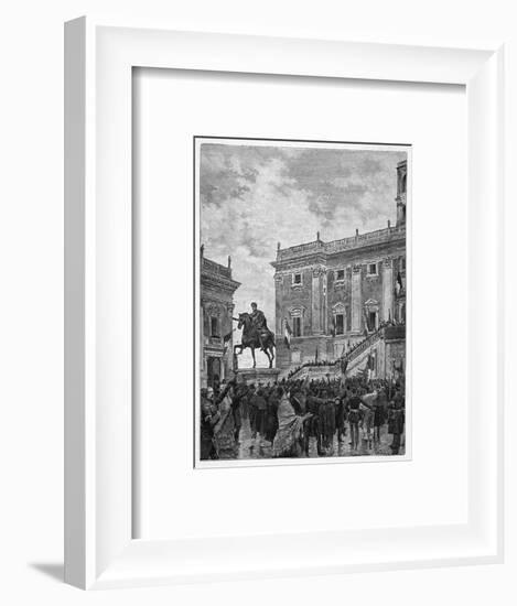 The Roman Republic Is Officially Proclaimed-null-Framed Art Print