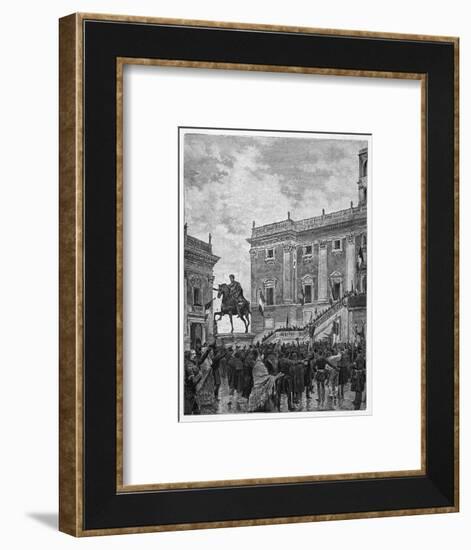 The Roman Republic Is Officially Proclaimed-null-Framed Art Print
