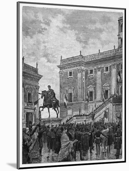 The Roman Republic Is Officially Proclaimed-null-Mounted Art Print